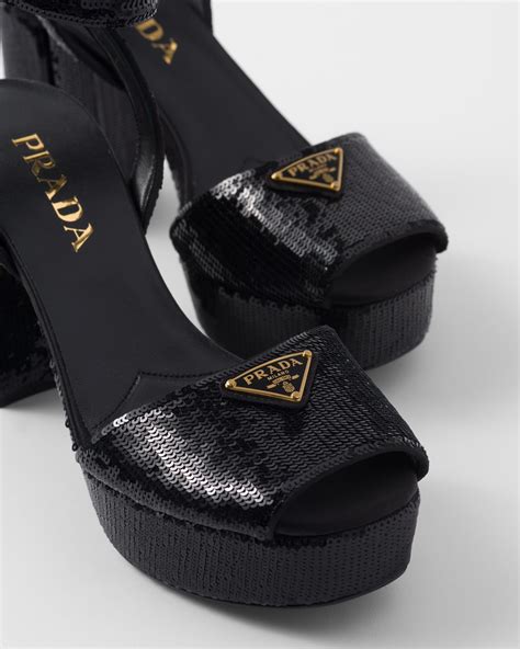 prada satin platform|prada satin platform sandals.